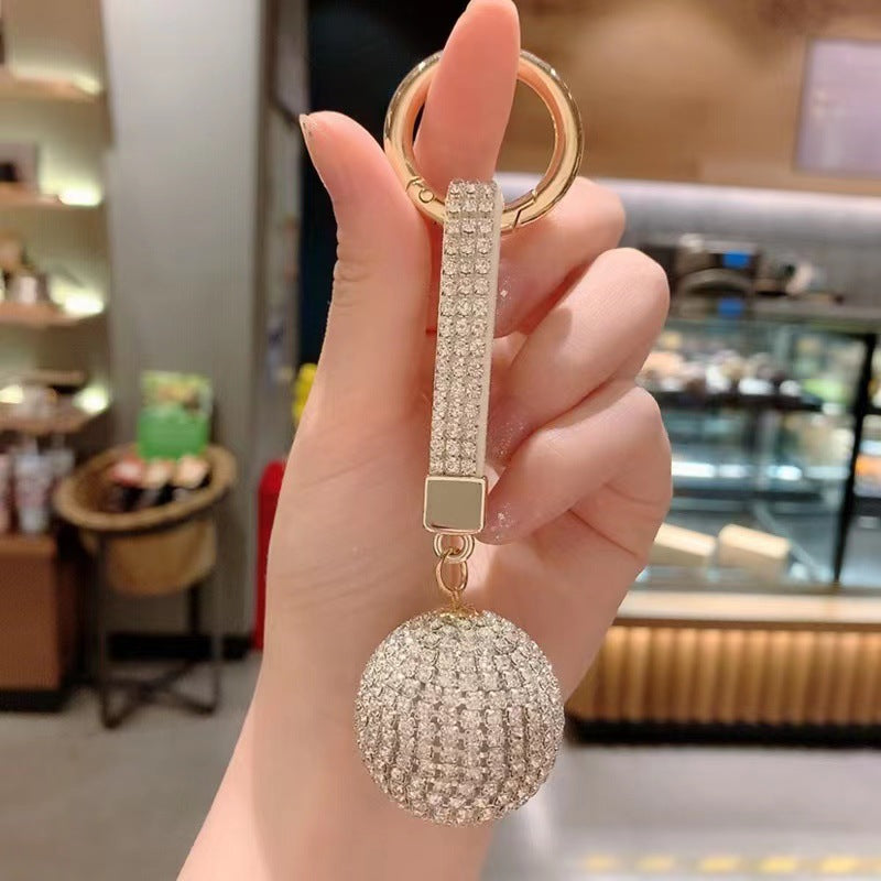 Wholesale Water Diamond Claw Chain Ball Backpack Pendant Car Keychains